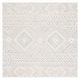 preview thumbnail 11 of 28, SAFAVIEH Handmade Metro Baiba Boho Moroccan Wool Rug 6' Square - Grey/Ivory - Square