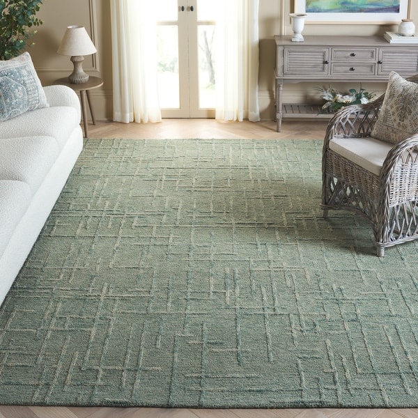 slide 2 of 27, SAFAVIEH Hand-Tufted Ebony Randah Modern & Contemporary Wool Rug