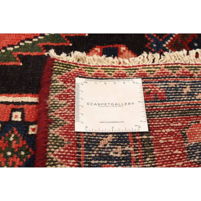 ECARPETGALLERY Hand-knotted Andelz Black Wool Rug - 4'7 x 6'8