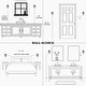 preview thumbnail 18 of 36, Modern Black Gold Bathroom Vanity Light Hammered Glass Wall Sconces Lamps with 1/2/3/4 Lights