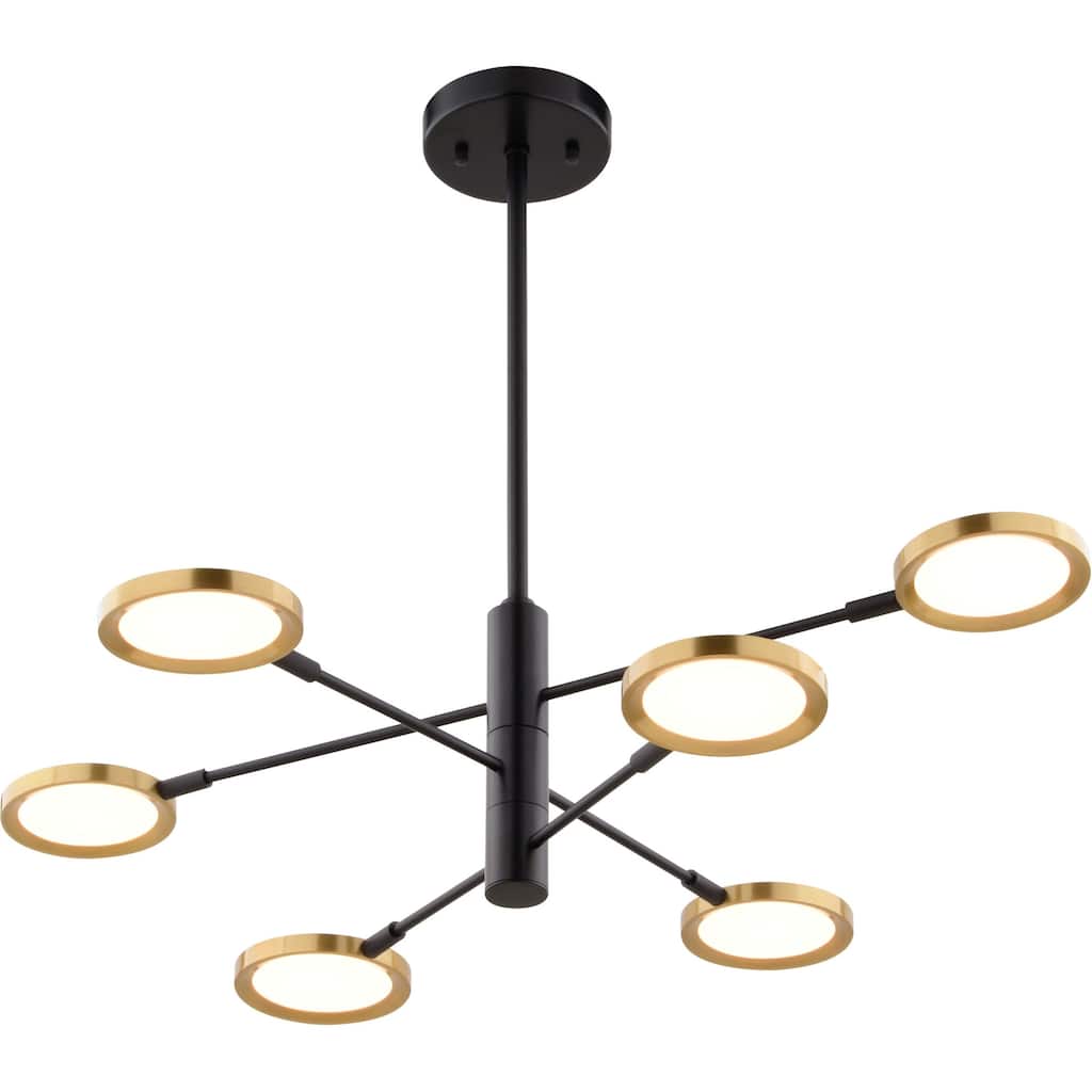 Vaxcel Lighting P0424 6 Light 35" Wide LED Suspension Pendant