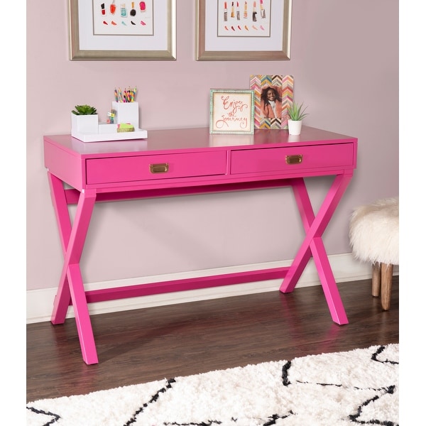 Poppy Rectangular Writing Desk with Storage On Sale Bed Bath