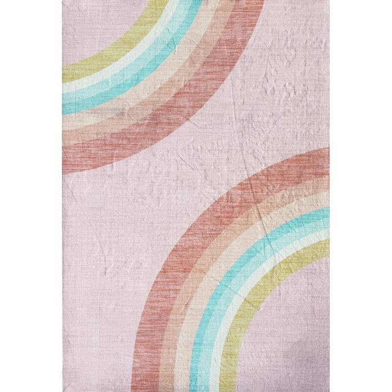 HomeRoots Juvenile/Youth Modern Rectangle Area Rug