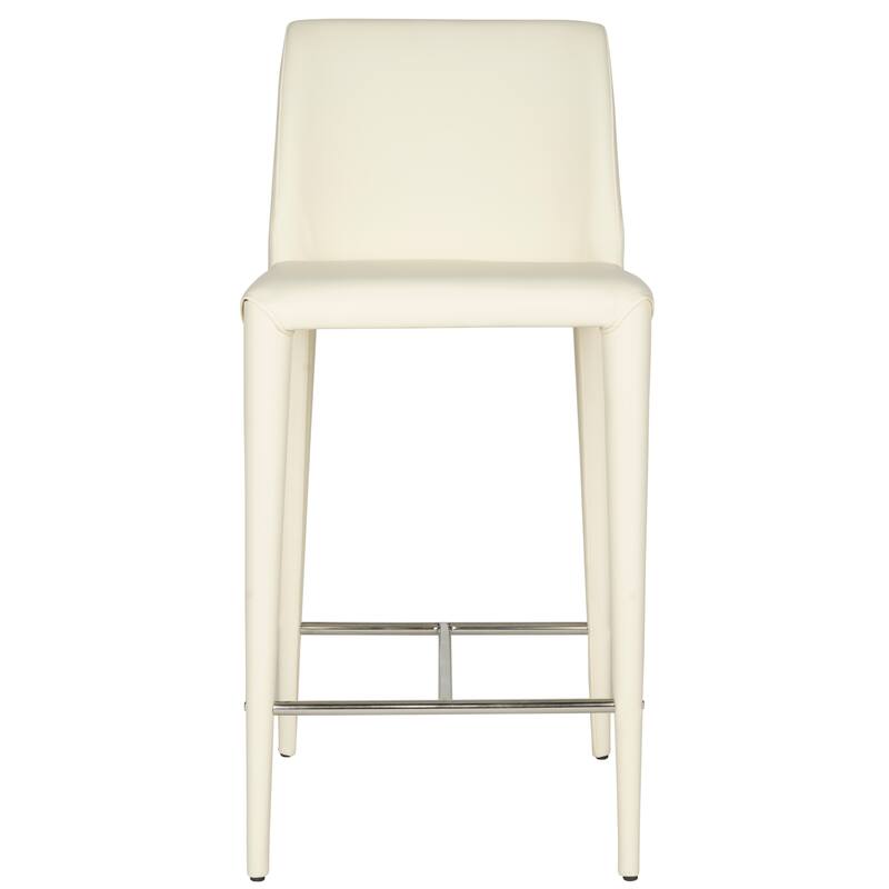 SAFAVIEH Merry Mid-Century 26-inch Black Counter Stool (Set of 2) - 22.6" x 17.4" x 36.2" - 23Wx17Dx36H