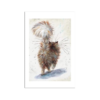 Fluffy Butt Fine Art Paper Print by Kim Haskins - Multi