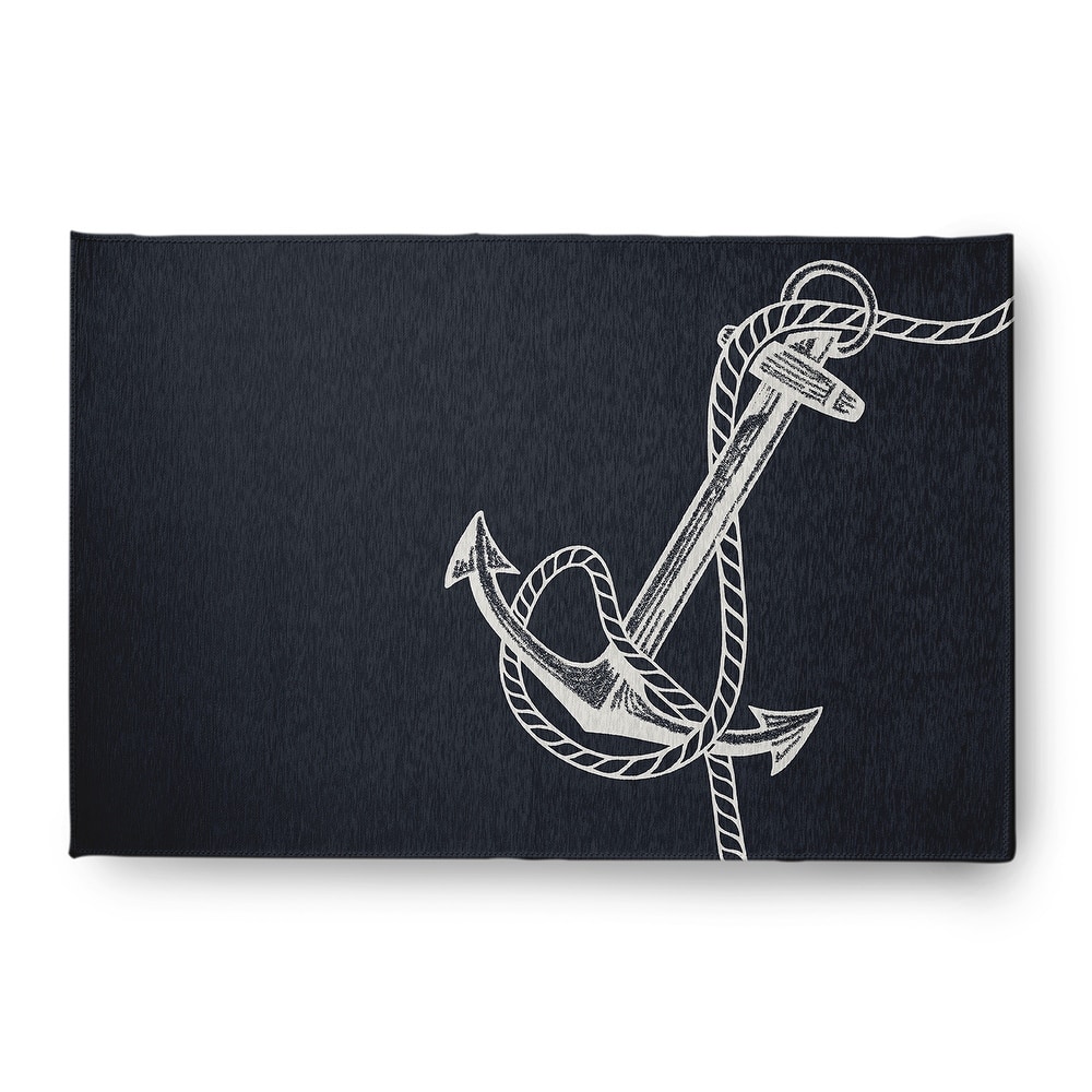 Anchored Nautical Indoor/Outdoor Rug
