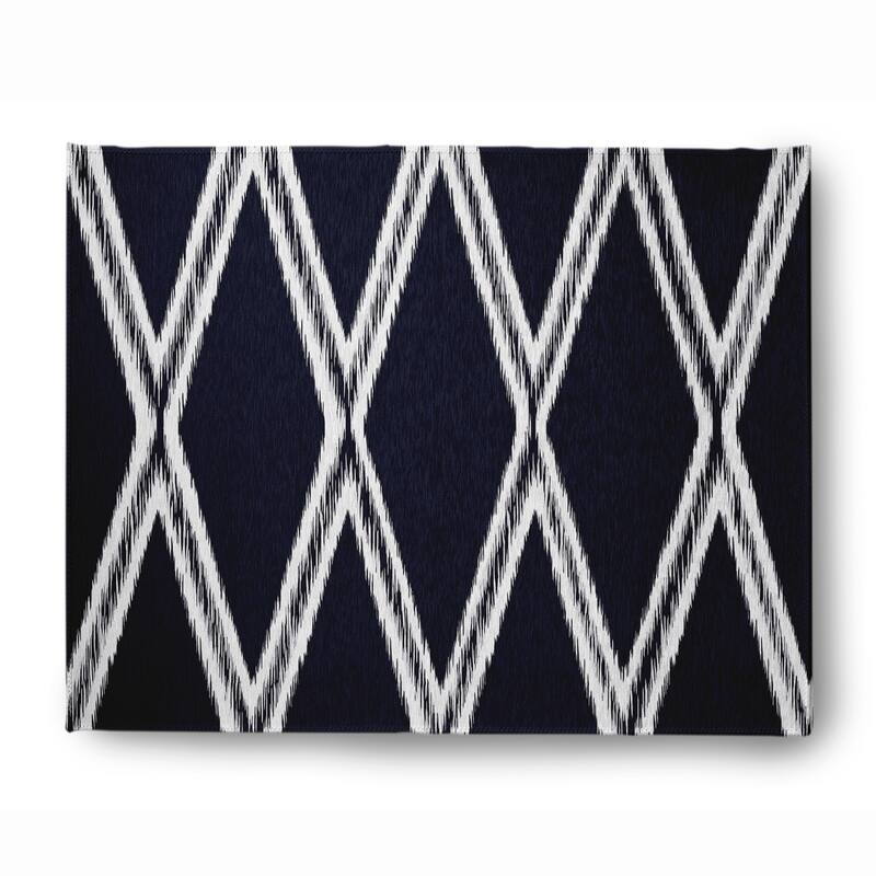 Diamond Soft Chenille Rug - 8' x 10' - Navy