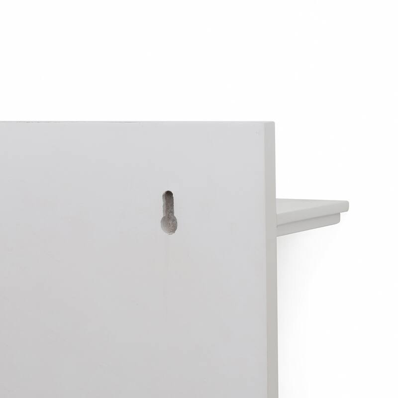 Danya B. Utility Entryway Shelf with Pocket and Hanging Hooks