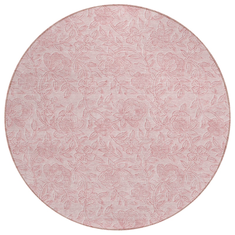HomeRoots Floral Transitional Rectangle Outdoor Rug