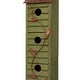 preview thumbnail 32 of 35, Glitzhome 18"H Oversized Three-Tier Distressed Solid Wood Hand Painted Window Shutters Birdhouse