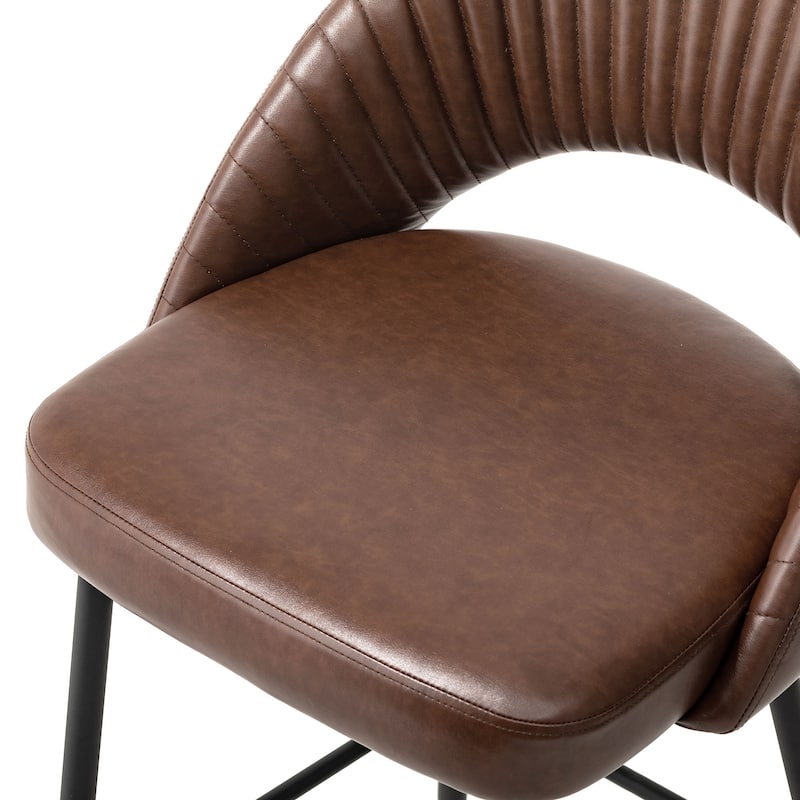 Glitzhome Set of 2 41"H Modern Tapered Leg Counter or High Bar Stools