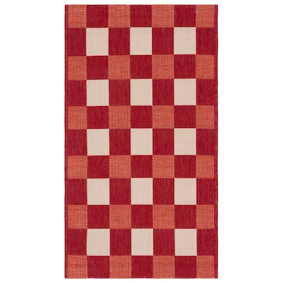 SAFAVIEH Courtyard Meryem Indoor/Outdoor Washable Backyard Patio Rug