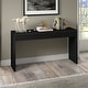 preview thumbnail 4 of 15, Lawrence 55" Wide Rectangular Console Table - 55" Wide Black Grain