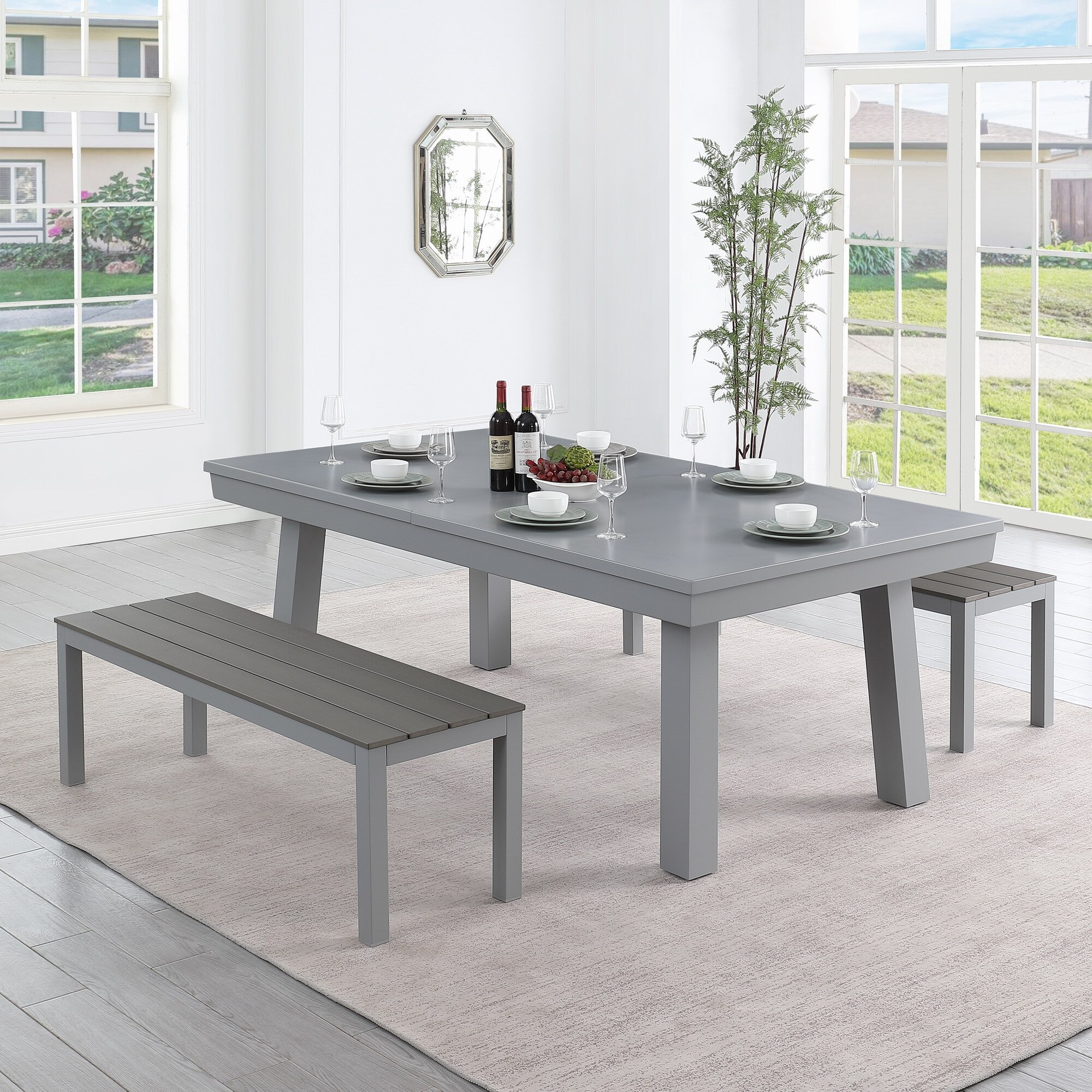 Dining and pool table outlet set