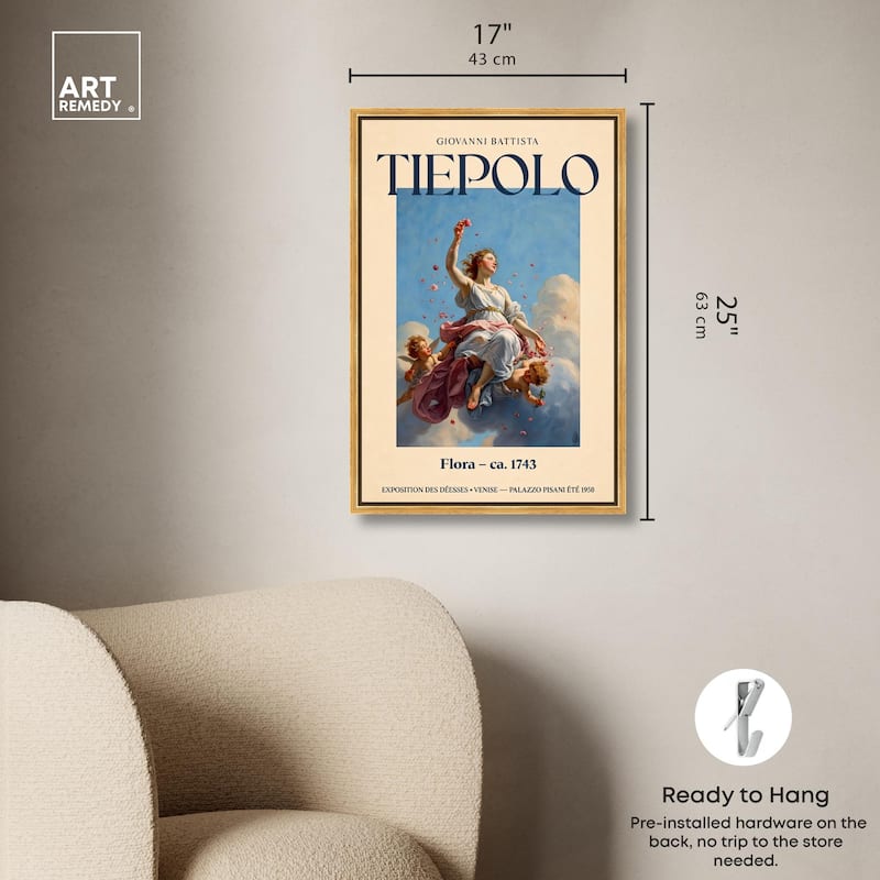 Goddess of Flowers in Flight Canvas by Art Remedy