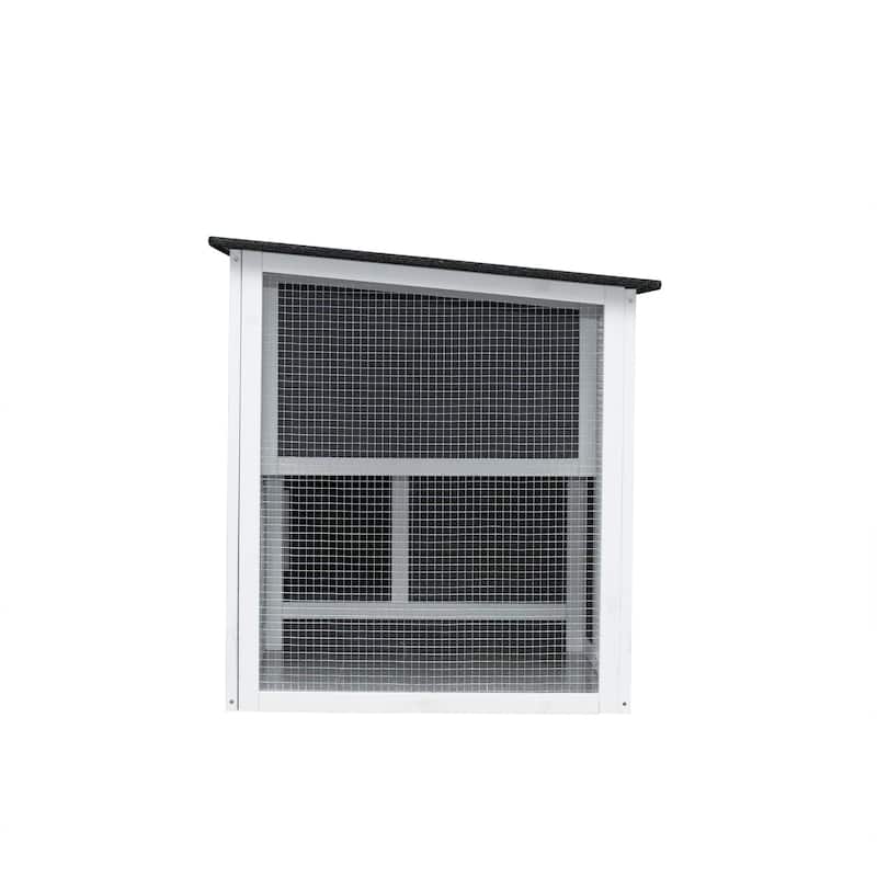 Outdoor Indoor Chicken Coop Small Animal House with Running Cage