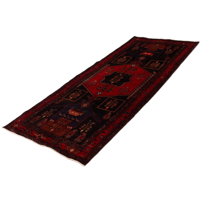 ECARPETGALLERY Hand-knotted Konya Anatolian Black, Red Wool Rug - 5'2 x 12'8