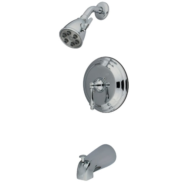 Kingston Brass VB363.AL Restoration Tub and Shower Trim Package with 1.8 GPM Single Function Shower Head - Polished Chrome
