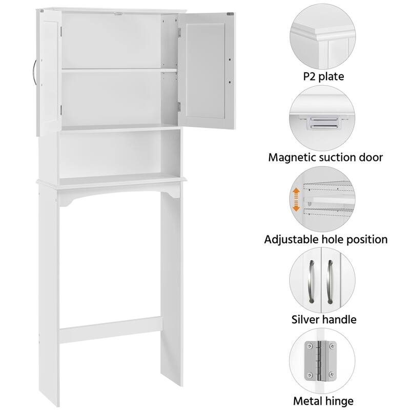 Yaheetech Bathroom Space Saving Organizer Over-the -Toilet