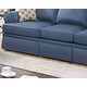 preview thumbnail 4 of 5, Sofa and Loveseat Glossy Polyfiber Cushion Couch,2pc Sofa Set Blue