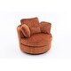 preview thumbnail 9 of 55, Oversized 360 Degreed Swivel Accent Chair Modern Soft Plush Corduroy Round Barrel Chair for Living Room Bedroom with Pillows