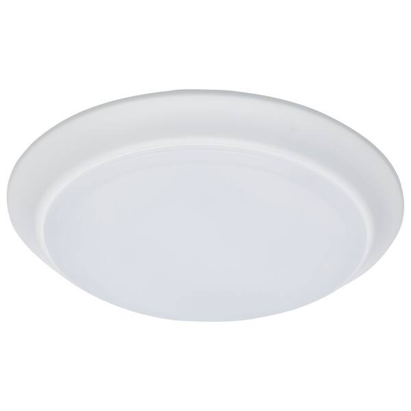 10 in. LED Disk Light 5-CCT Selectable 27K/3K/35K/4K/5K White Finish ...
