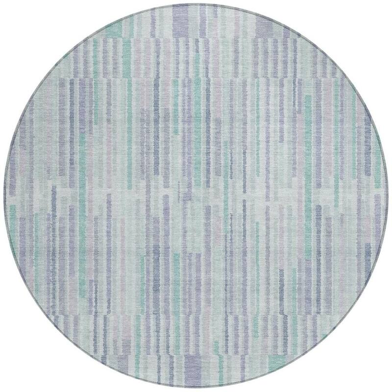 HomeRoots Striped Transitional Rectangle Outdoor Rug