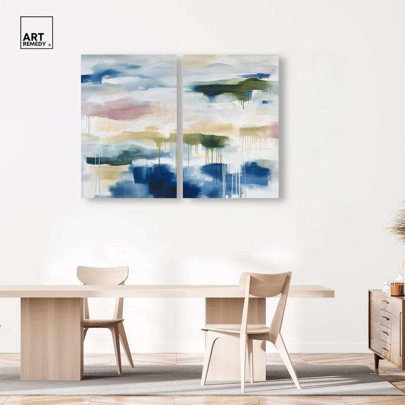 Kairos II Canvas Set of 2 by Art Remedy, Gallery Wrapped