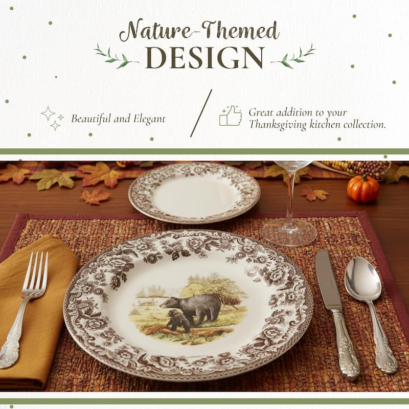 Spode Woodland Assorted Animals Salad Plate