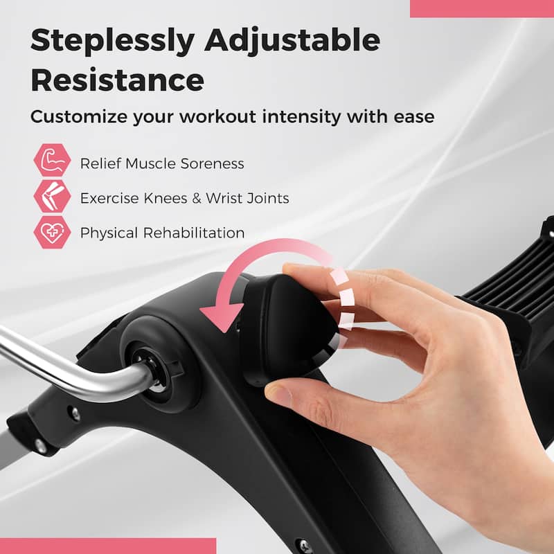 Costway Under Desk Exercise Bike Pedal Exerciser with LCD Display for - See Details