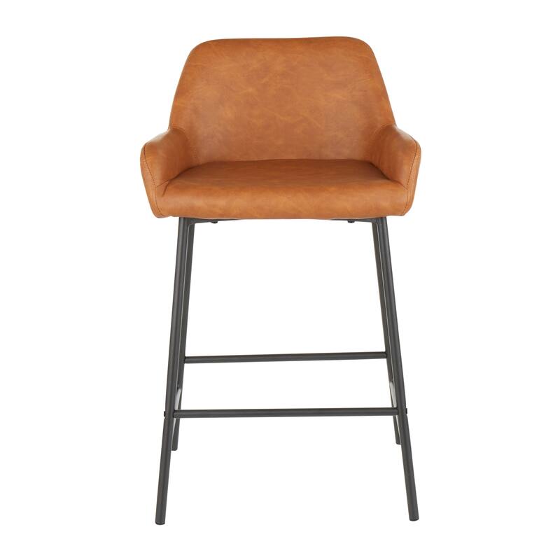 Carbon Loft Galotti Industrial Counter Stools (Set of 2) - N/A - Camel