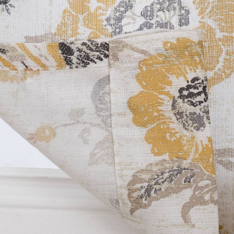 Porch & Den Summit Pointe Floral Pattern Grommet Top Panel