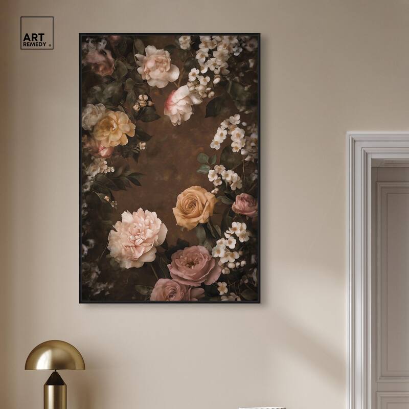 Faded Florals Fable I Canvas by Art Remedy