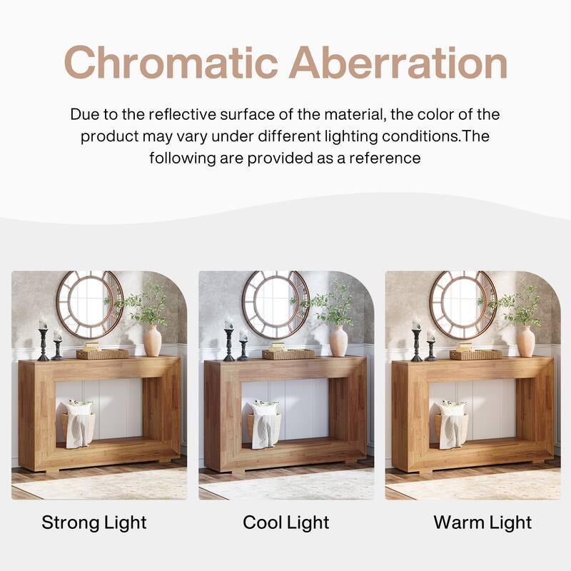 47 Inches Narrow Wood Console Table with Storage - 47.24" W x 29.1" H x 11.81" D