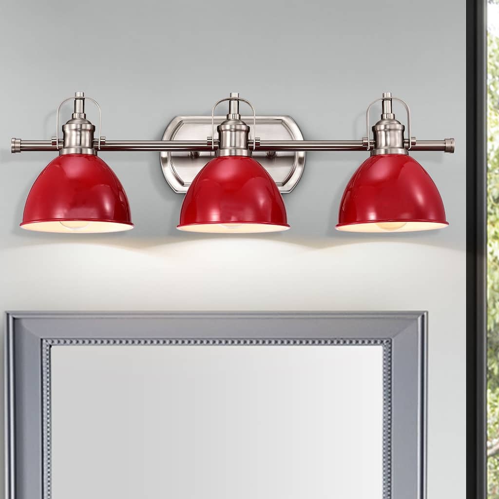 Mominrus 3 Light Farmhouse Dimmable Bathroom Vanity Light