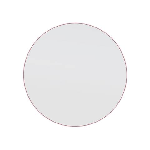 Glass Warehouse Round 28" Stainless Steel Framed Mirror