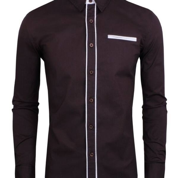 Shop Fashion Men S Long Sleeve Dress Shirts British Style Men S