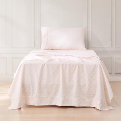 Lush Decor Romer Damask Peach Sheet Set