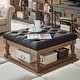 preview thumbnail 4 of 36, iNSPIRE Q Artisan Lennon Baluster Storage Tufted Ottoman Table