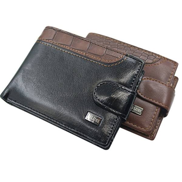 Men/'s Vintage Leather Trifold Wallet ID Credit Card Holder Coin Purse Clutch Bag