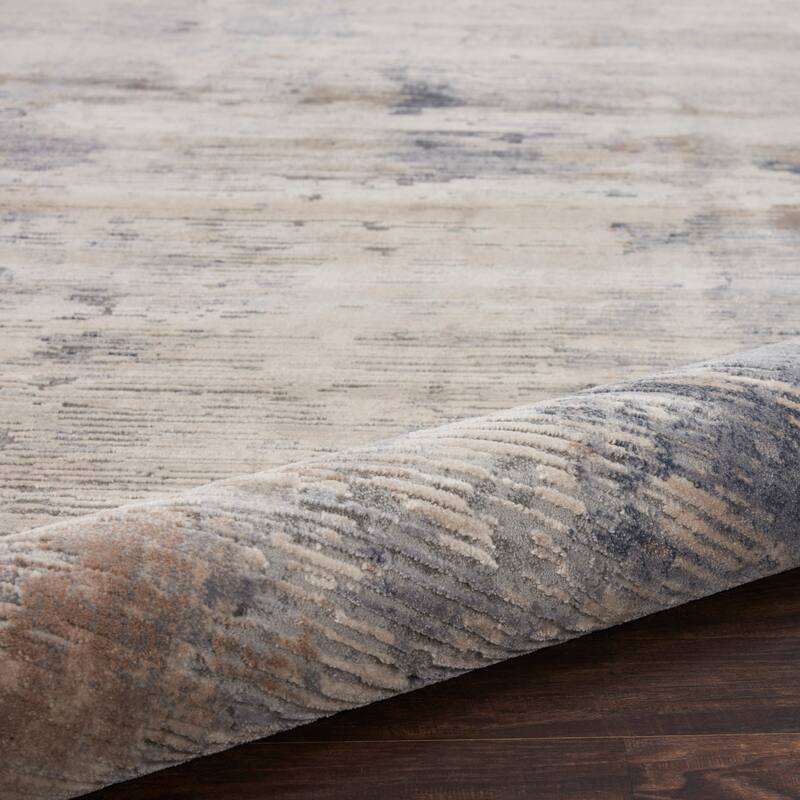 Rustic Textures Modern Transitional Abstract Area Rug