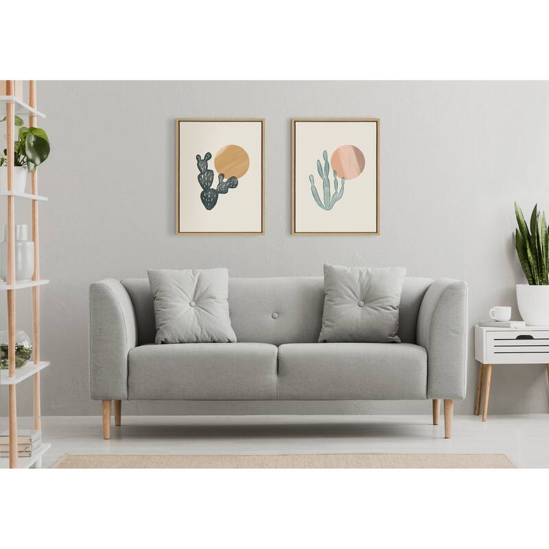 Kate and Laurel Sylvie Sunrise Framed Canvas by Kate Aurelia Holloway