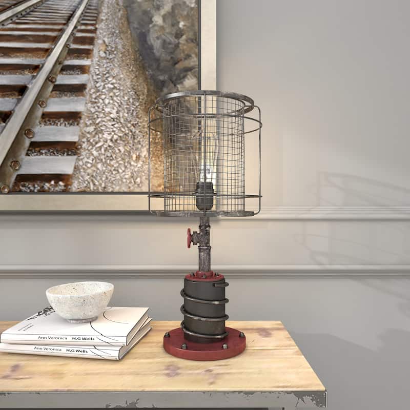 Benzara 21-inch Metal Table Lamp