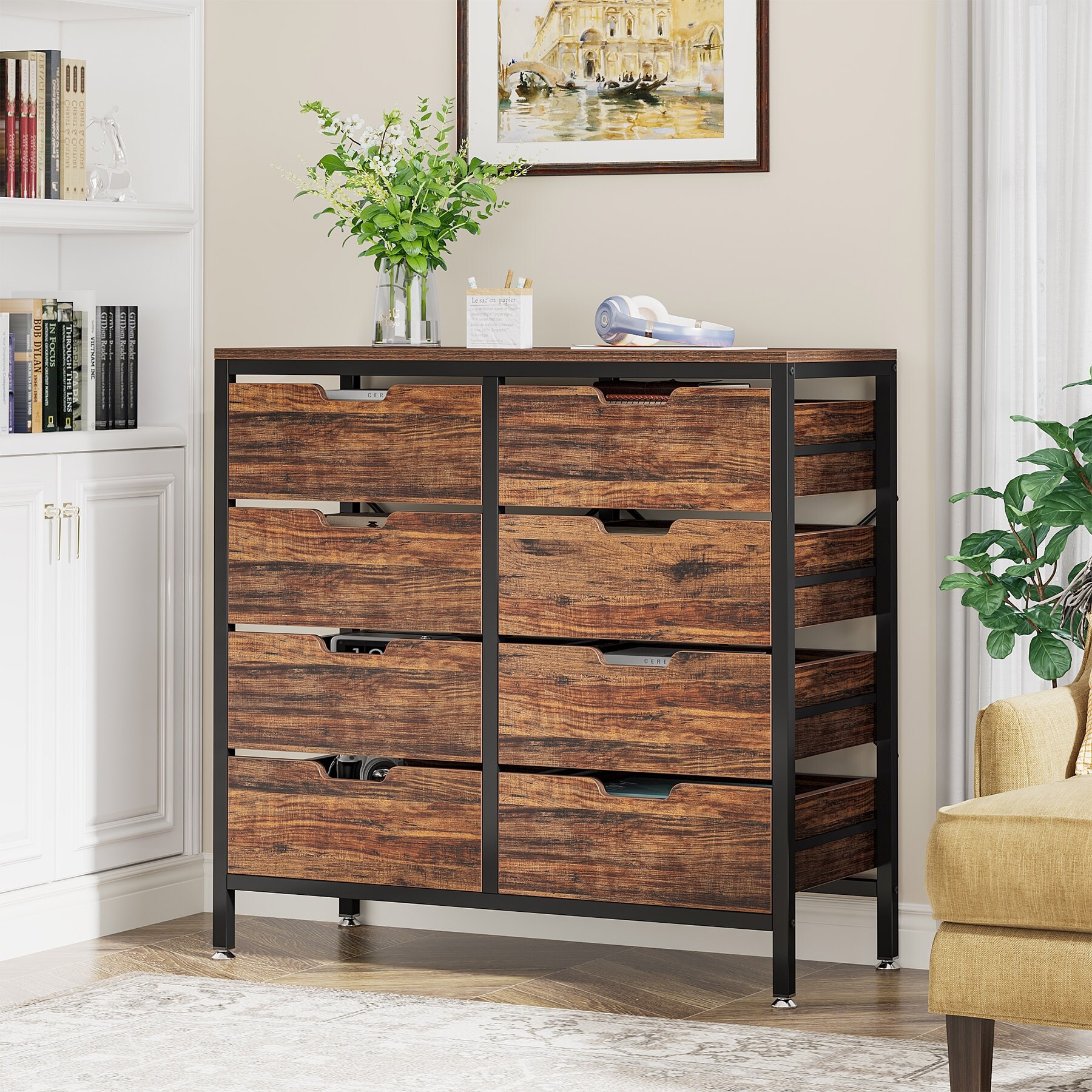Rustic 8 hotsell drawer dresser