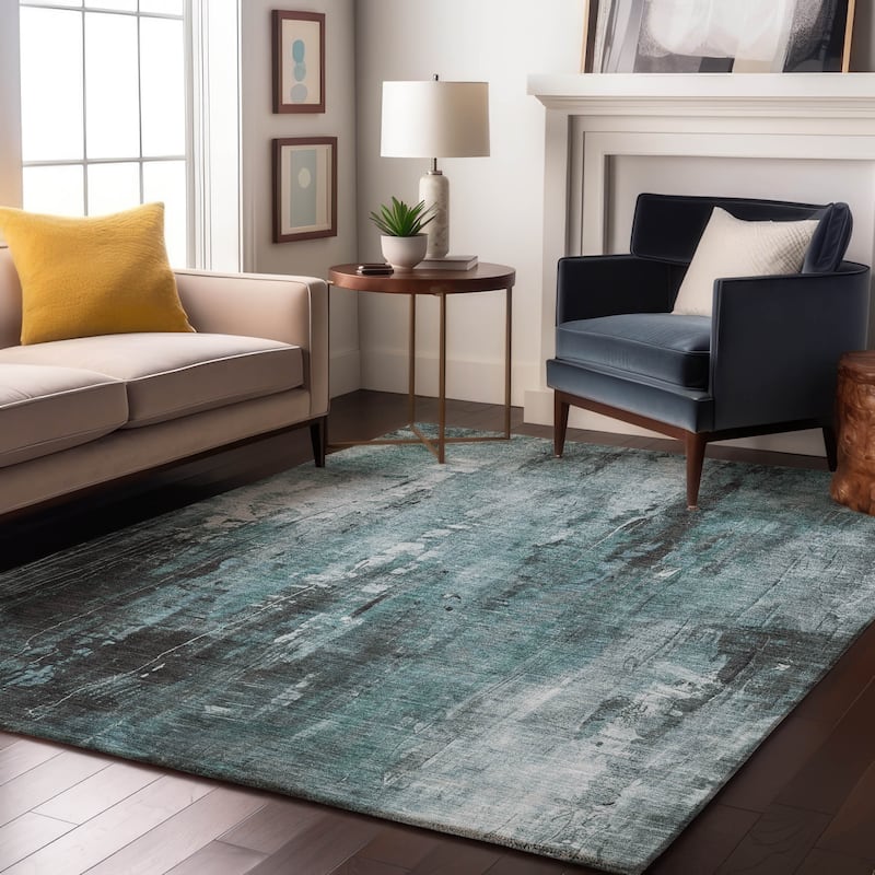 Premium Washable Super Soft Abstract Ombre Mayfield Rug