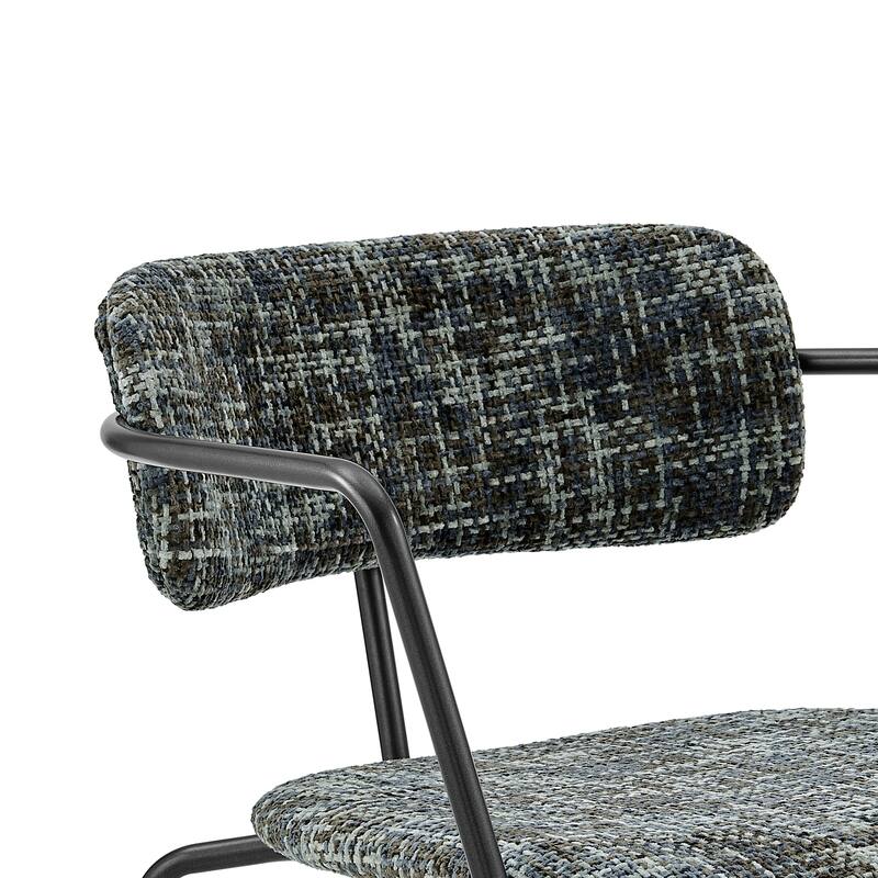 NPD Furniture Alivia Fabric Dining Side Arm Chair (Set of 2)