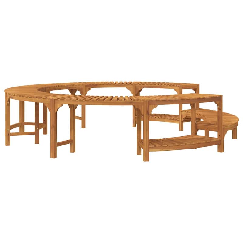 vidaXL Hot Tub Surrounds Brown Ø255 cm