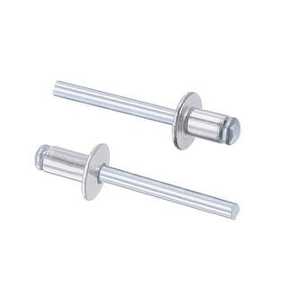 Biw Rivets Blind Rivets Aluminum 6mm Diameter, Silver Tone 50pcs - Bed Bath ...