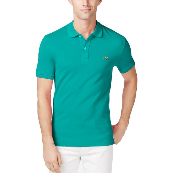 lacoste mens polo slim fit