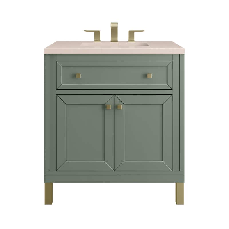 James Martin Vanities Chicago 30" Single Basin Hardwood Vanity Set
